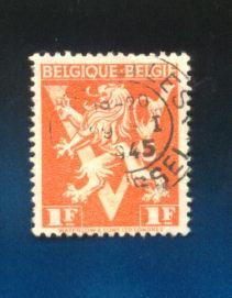 Belgique 1945 Y Et T N 680 Obl. Lion Heraldique Expl1 - Gebraucht