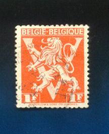 Belgique 1945 Y Et T N 680A Obl. Lion Heraldique Expl2 - Usados