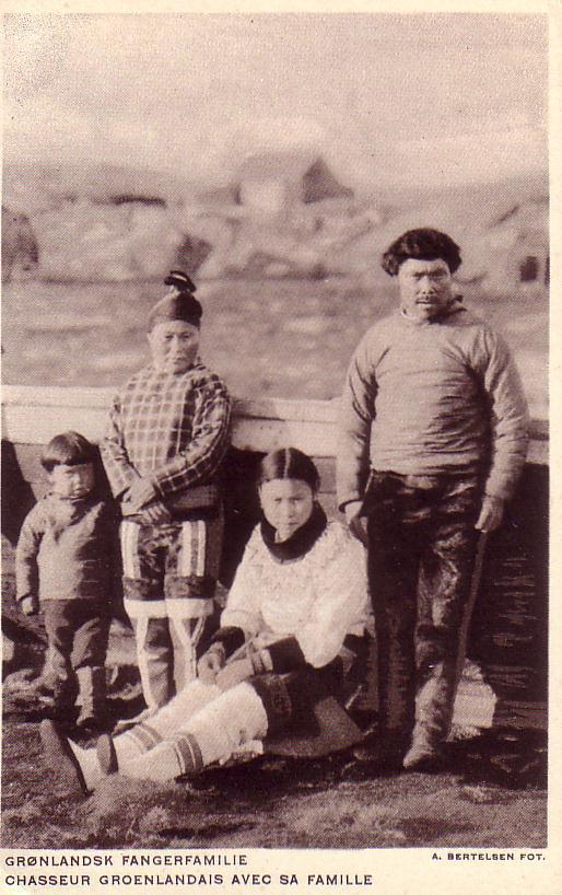 GROENLAND. Chasseur Groenlandais Avec Sa Famille. - Grönland