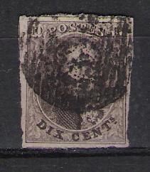 Belgie OCB 10 (0) - 1858-1862 Medallones (9/12)