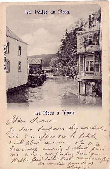 La Vallée Du Bocq.  Le Bocq à Yvoir.   *** 1899 *** - Yvoir