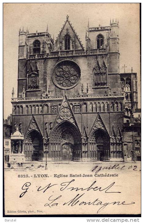 LYON 1 - Eglise Saint-Jean. Cathédrale - Lyon 1