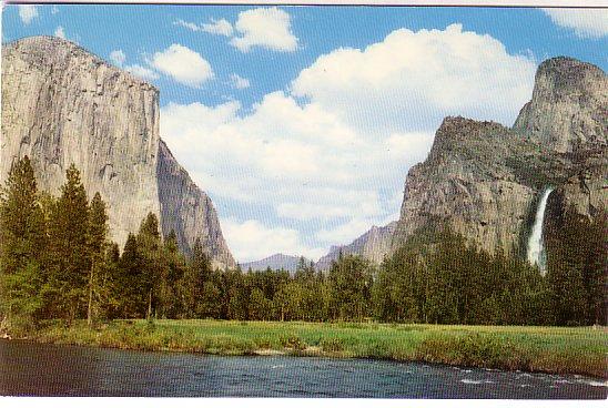 CARTE POSTALE DES USA :  GATES OF THE VALLEY YOSEMITE NATIONA PARK, CALIFORNIA - Yosemite