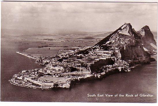 CARTE POSTALE DE GILBRALTAR :  South East View Of The Rock - Gibilterra