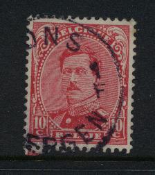 138 Met Cirkelstempel  MONS / BERGEN 1F  Zonder Datummidden   (noodstempel) - 1915-1920 Albert I.