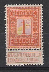 Belgie OCB 108 (*) - 1912 Pellens