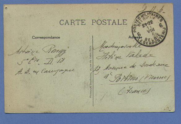 Postkaart " Front Belge - Bombardement De ZUYDSCHOOTE " Met Cirkelstempel PMB  6 - Altri & Non Classificati