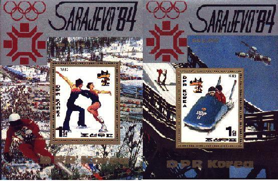 COREE DU NORD 1983 J.O. SARAJEVO YT BF DU - MICHEL BL 166/171  DENTELE ** - Winter 1984: Sarajevo