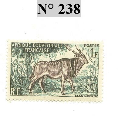 TIMBRE AFRIQUE EQUATORIAL FRANCAISE N° 238 - Sonstige & Ohne Zuordnung