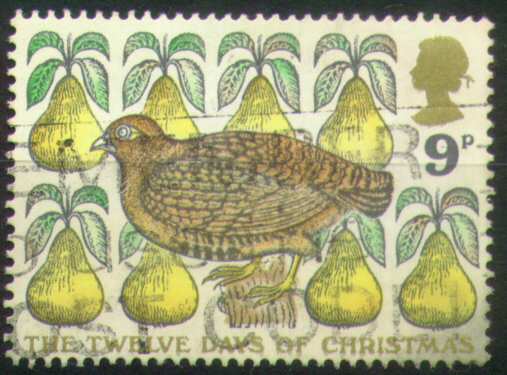 #551 - Grande Bretagne/Oiseaux Perdrix Yvert 845 Obl - Patrijzen, Kwartels