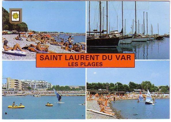 CARTE POSTALE DE SAINT-LAURENT DU VAR : LES PLAGES - Saint-Laurent-du-Var