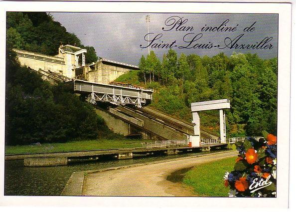 CARTE POSTALE DE SAINT-LOUIS - ARZVILLER : CANAM DE LA MARNE AU RHIN - PLAN INCLINE - Arzviller