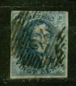 BELGIQUE  Nº 4 Obl. Marges, Yeux Degages, Papier Mince - 1849-1850 Medaillons (3/5)