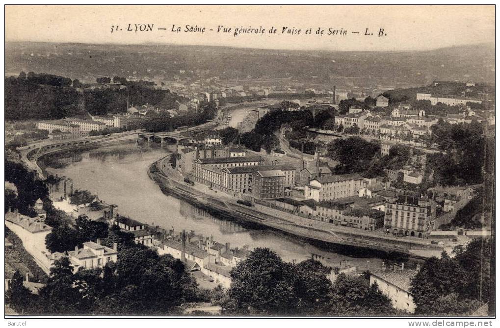 LYON 9 - La Saône. Vue Générale De Vaise Et De Serin - Lyon 9