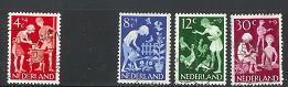 NEDERLAND 1962 Kinder Zegels Used 4 Valuea Only 779-783 # 1205 - Used Stamps