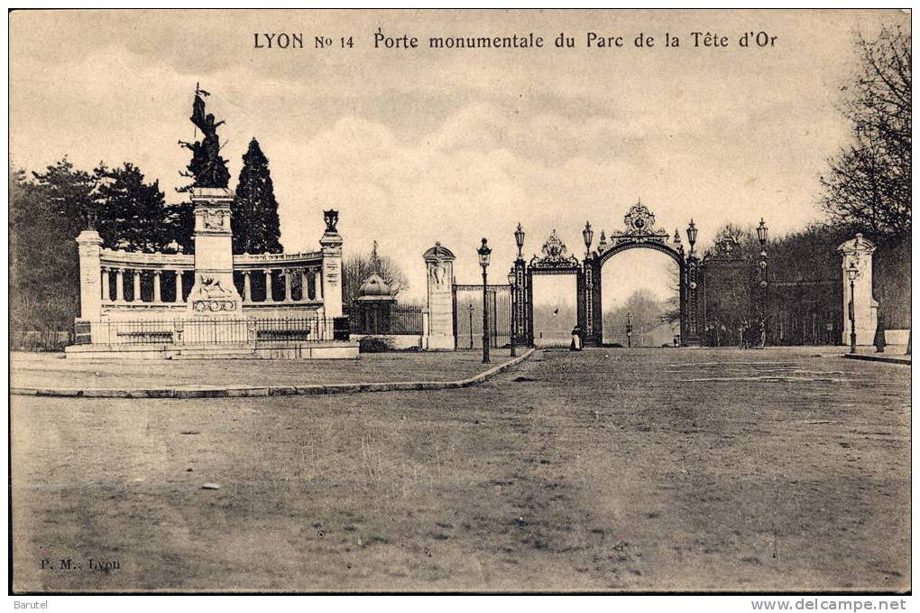 LYON 6 - Porte Monumentale Du Parc De La Tête D´Or - Lyon 6