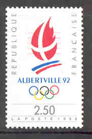TIMBRE MNH FRANCE JEUX OLYMPIQUES D' HIVER ALBERTVILLE 92 - Hiver 1992: Albertville