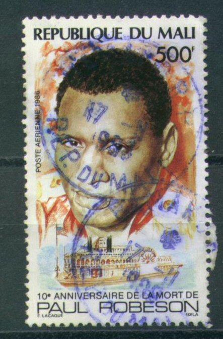 #2227 - Mali/Paul Robeson Yvert PA513 Obl - Cantantes