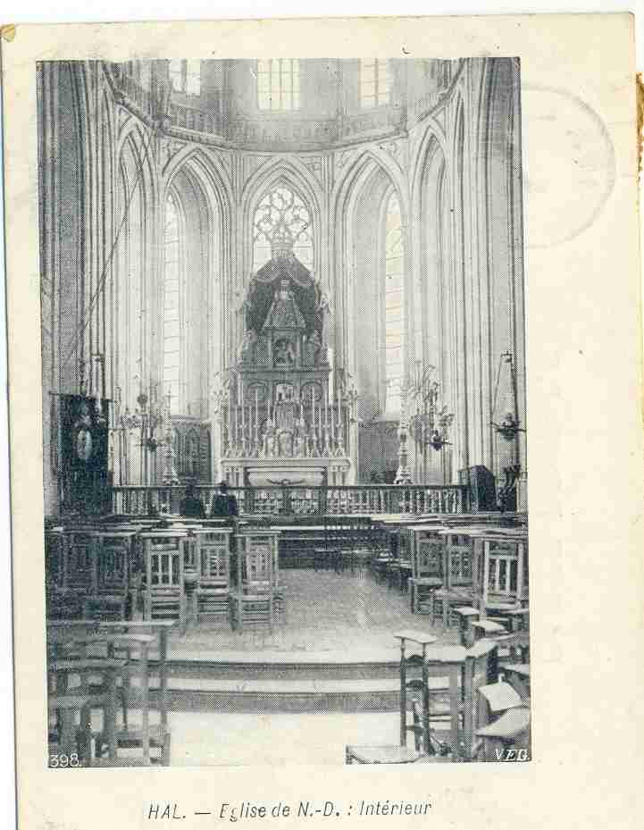 Hal, Eglise De Notre-dame, 1904, Ocb Nr 53, Stempel Hal - Halle