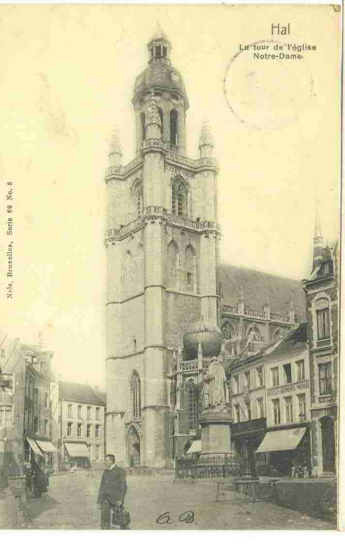 Hal,  Eglise De Notre-dame, 1904, Ocb Nr 53, Stempel Hal - Halle