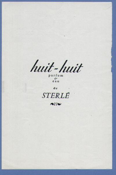 STERLE  - Huit-huit  - Pub. Magazine Année ´50   (format : 15 X 23 Cm.) - Other & Unclassified