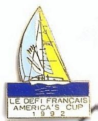 Nautisme: America´s Cup 1992.Le Defi Français: Voilier De Profil - Sailing, Yachting