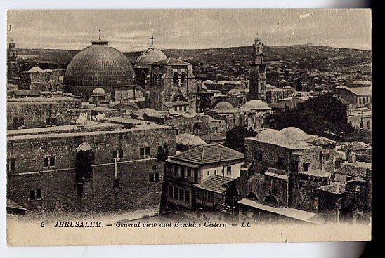 Jerusalem General Viewand Ezechias Cistern - Palästina