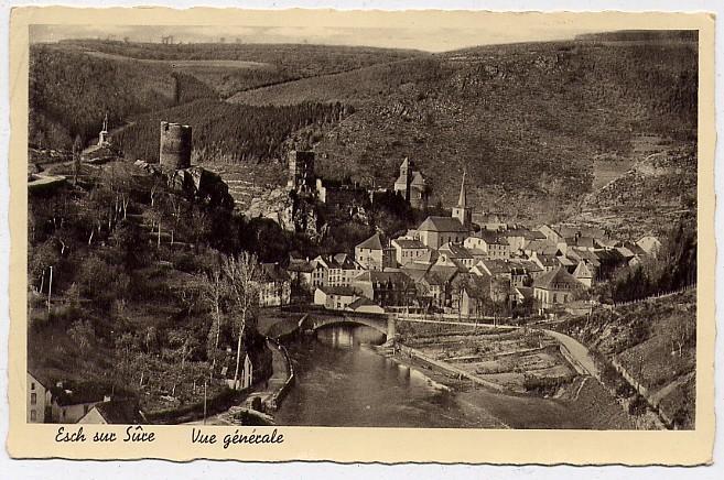 @+ Carte Postale  - ESCH SUR SÛRE (2). VUE GENERALE. - Esch-sur-Sure