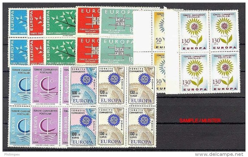 TURKEY GOOD GROUP 1940-1981 NEVER HINGED - Colecciones & Series