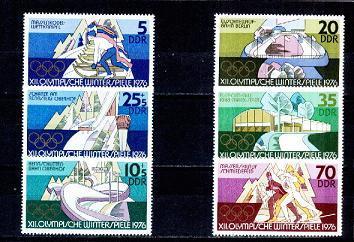 Allemagne Orientale Yv.no.1779/84 -neufs** (d) - Inverno1976: Innsbruck