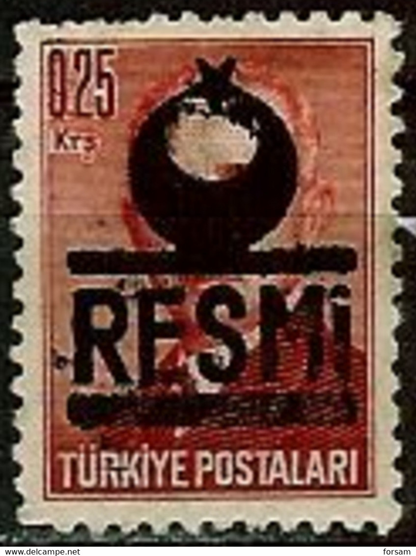 TURKEY...Michel # 17...Dienstmarken...MNH. - Ongebruikt