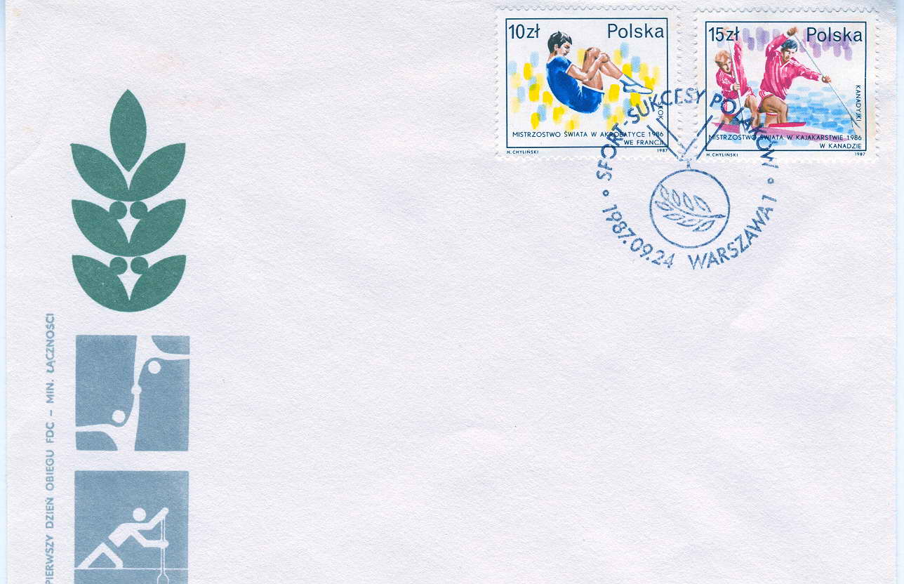 POLOGNE FDC AVIRON ET GYMNASTIQUE - Rowing
