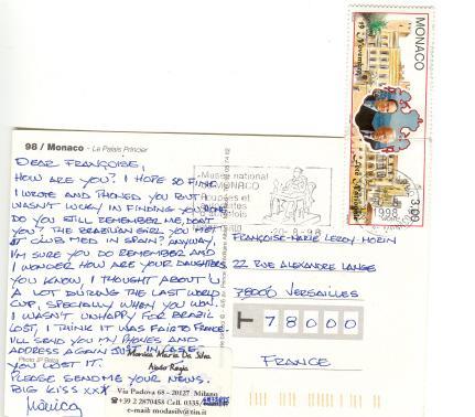 Monaco 1998 Très Grand Format Sur Carte : Pas Très Pratique ! - Postmarks