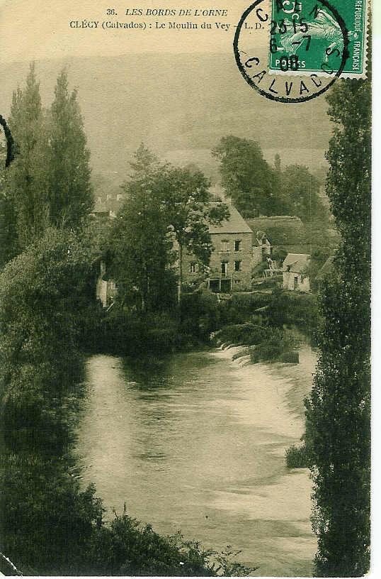 CLECY    36  Le Moulin Du Vey  Carte Circulée - Clécy