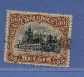 142  Met Naamstempel  ANDERLUES  (noodstempel) - 1915-1920 Alberto I