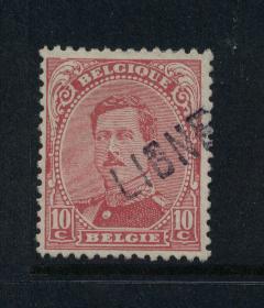 138   Met Naamstempel  LIGNE  (noodstempel) - 1915-1920 Albert I