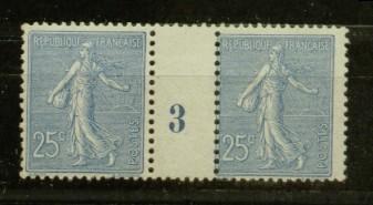 FRANCE Nº 132 ** En Paire Millesimee 1903 - Millésime