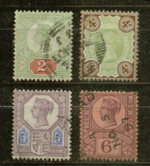 GRANDE BRETAGNE Nº 94,97,99,100, Obl. - Used Stamps