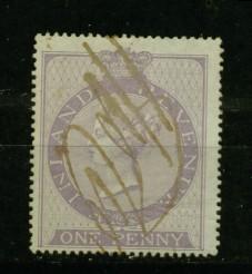 GRANDE BRETAGNE FISCAUX Nº 1 Obl.  Plume - Revenue Stamps