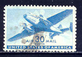 USA, Airmail Yvert No 31 - 2a. 1941-1960 Usados