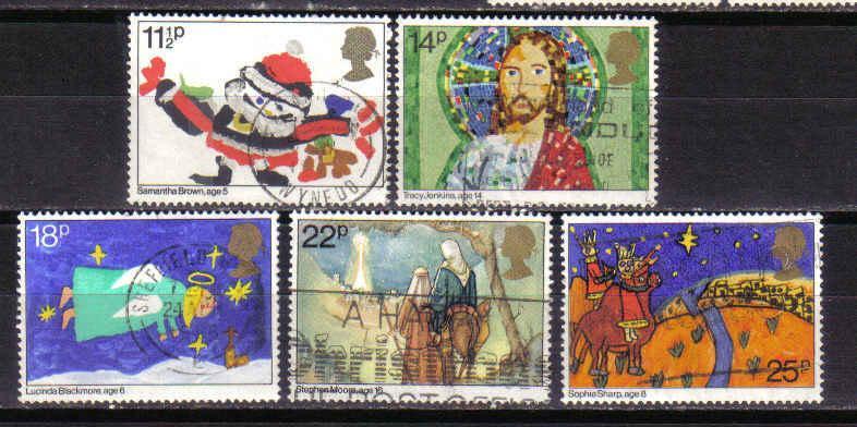 Great Britain 1981 Christmas Complete Set FU - Autres & Non Classés