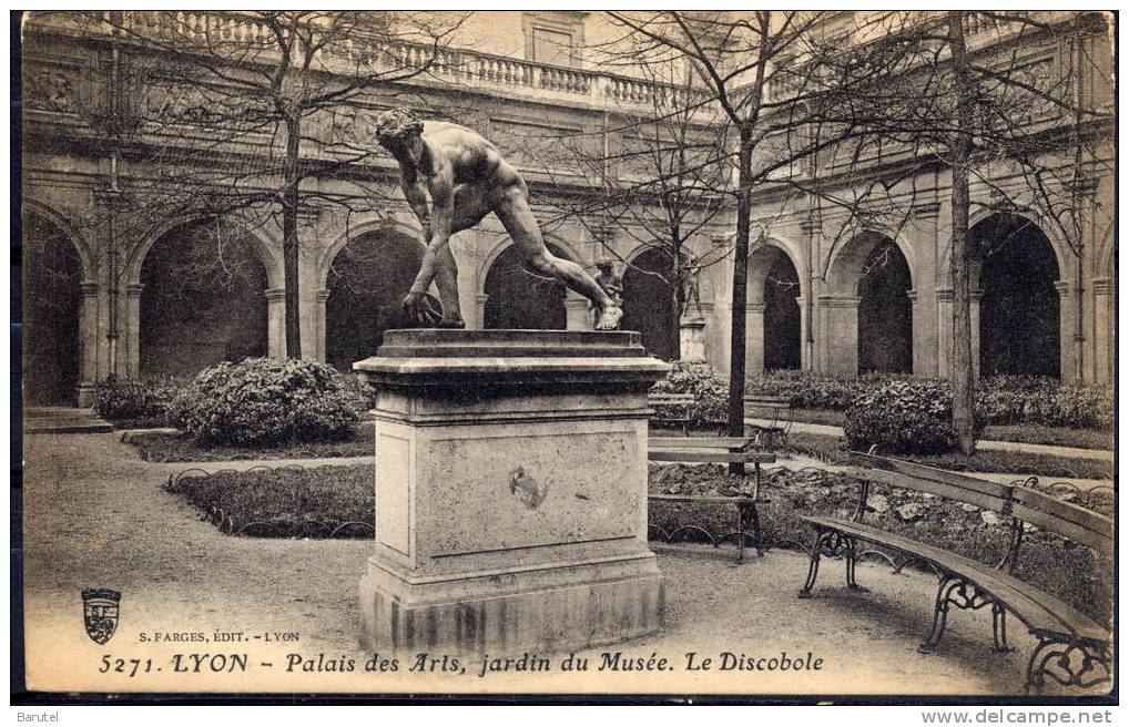 LYON 1 - Palais Des Arts, Jardin Et Musée. Le Discobole - Lyon 1