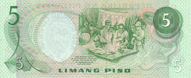 PHILIPPINES    5 Piso  Non Daté   Pick 160c   Signature 9    *****BILLET  NEUF***** - Philippinen