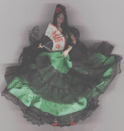 Danseuse De Flamenco Avec éventail - Dolls