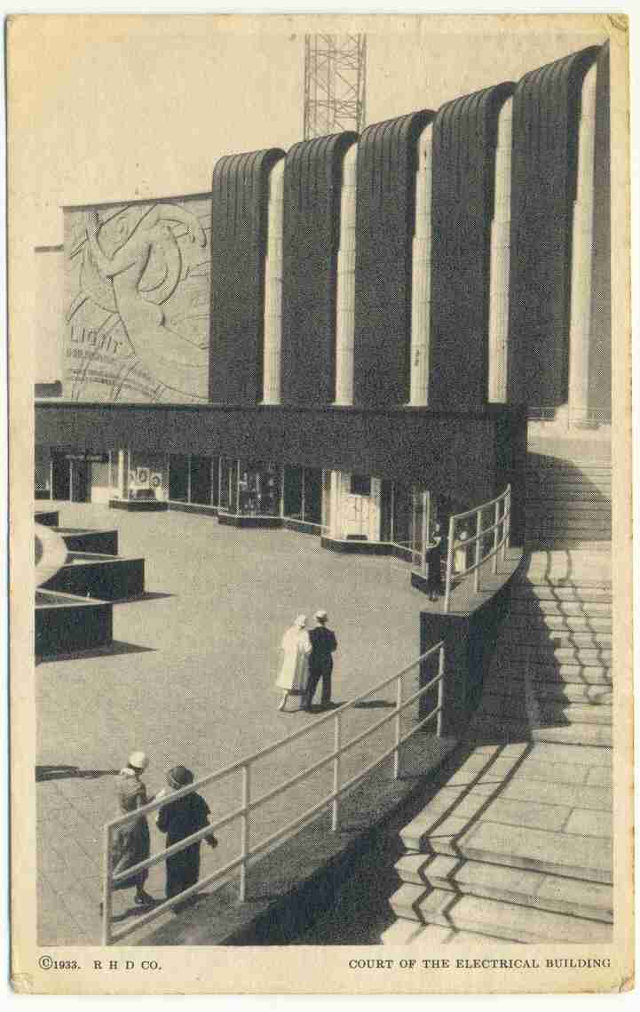 Chicago , Court Of The Electrical Building, 1931 ,  Zie Scans, - Chicago