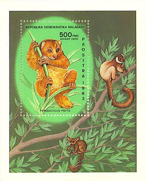 Madagascar BF22** Lémuriens Bloc De 1983 - Singes