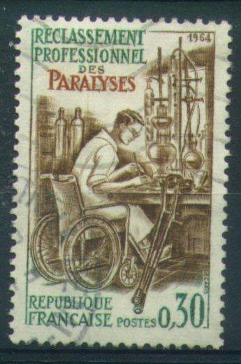 #2523 - France/Reclassement Des Paralysés Yvert 1405 Obl - Handicaps