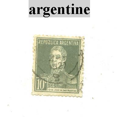 Timbre D´argentine N° 282 - Andere & Zonder Classificatie