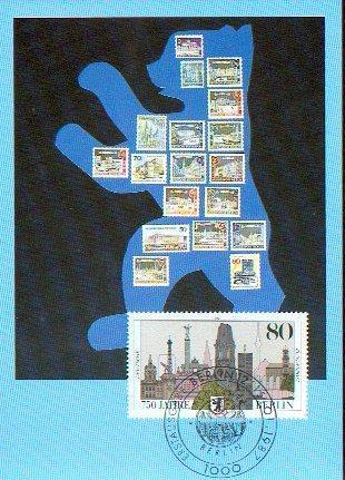 ALLEMAGNE BERLIN CARTE MAXIMUM  NUM.YVERT 733  ANNIVERSAIRE DE BERLIN - Maximum Cards