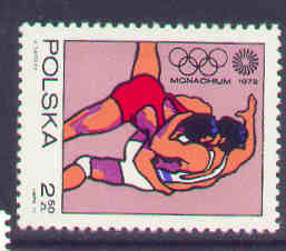 Lutte Pologne 1972 Jeux Olympiques De Munich Neuf ** - Ringen